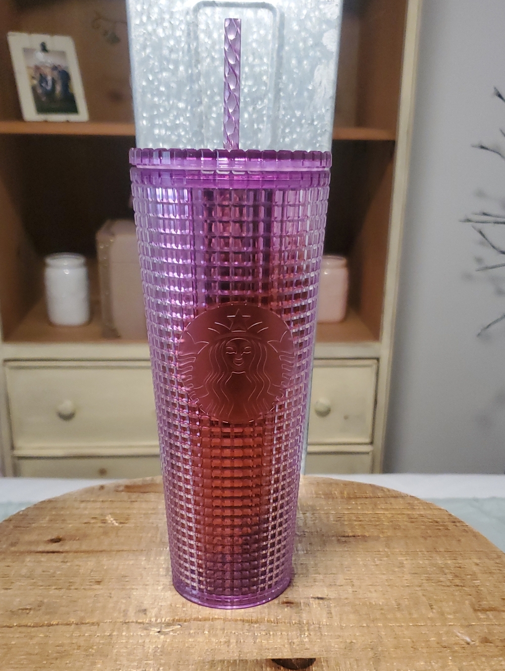 2021 Starbucks Purple Studded Ombre Tumbler with Straw
